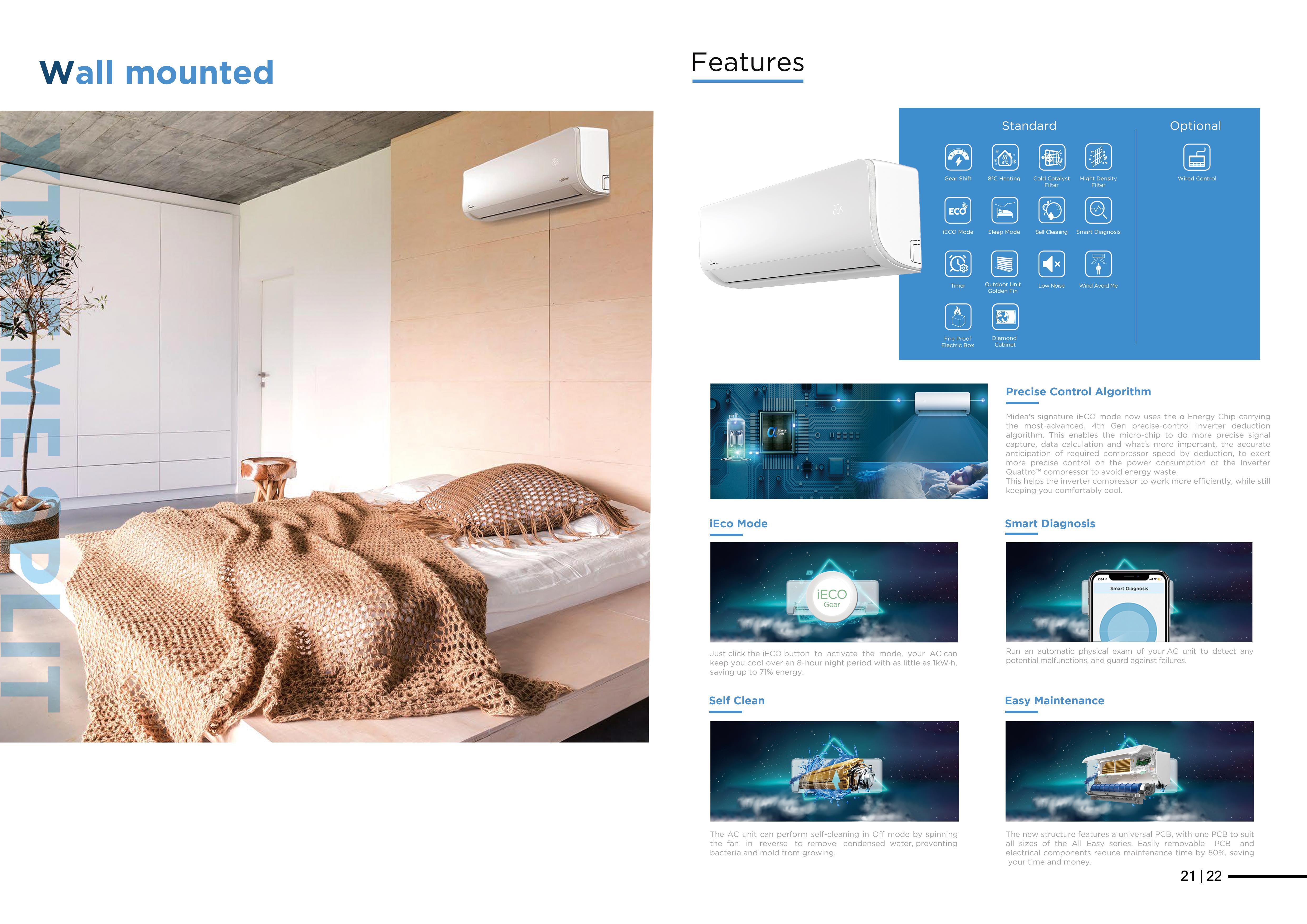 Split mural Midea MSXTREME ON/OFF
